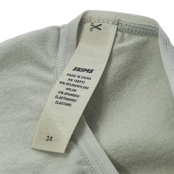 SKIMS Light Essential Scoop Neck Bodysuit NEW Agave Womens 3X - Picture 10 of 12